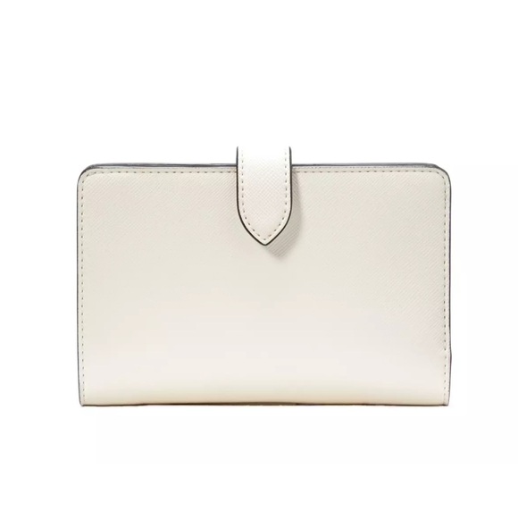 New Kate Spade Schuyler Medium Compact Bifold Wallet Meringue - Picture 3 of 3